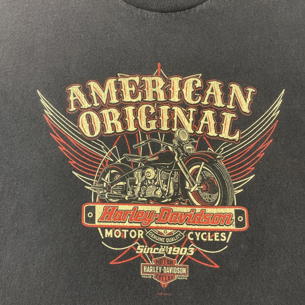 Harley Davidson Shirt Adult 2XL Black Motorcycle Biker Graphic Tee Tuscumbia AL - Picture 2 of 15